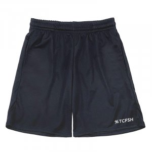 【5/15陸續出貨】TCFSH校徽款沁涼輕薄排汗短褲_黑