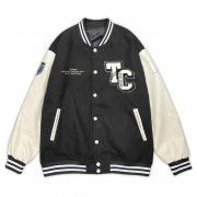 【限量20件】TCFSH美式經典款棒球外套_經典黑白