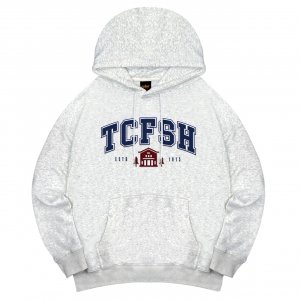 【最後15件,售完絕版】TCFSH立體毛巾繡校史館落肩帽T_麻花白