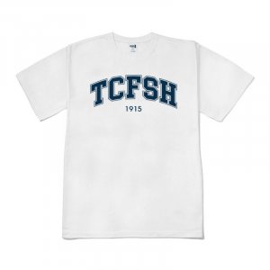 【預購至10/27,11/24陸續出貨】TCFSH美式經典寬版短T_白