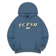 【預購至12/10，1/19陸續出貨】TCFSH立體毛巾繡落肩帽T_霧藍